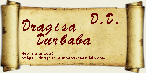 Dragiša Durbaba vizit kartica